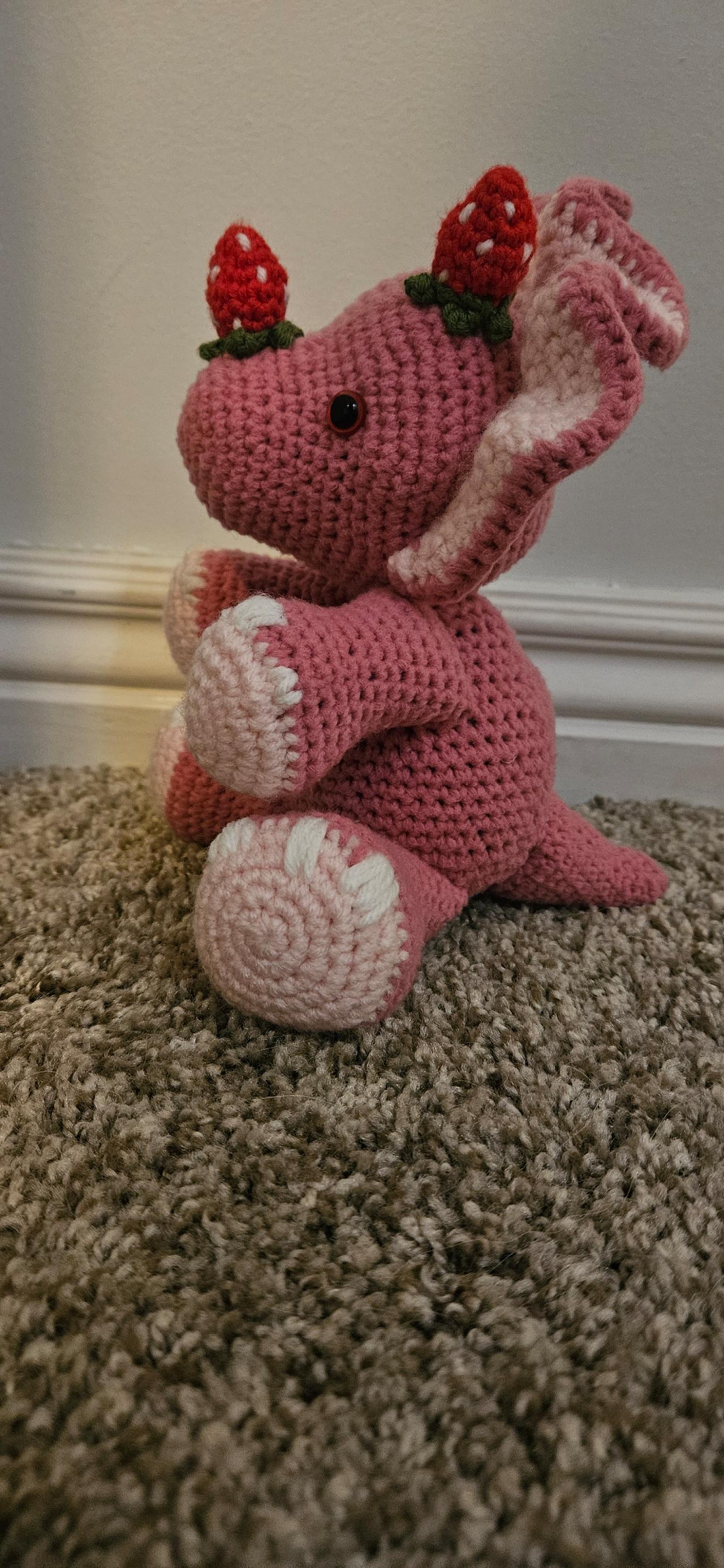 🦕🍓 Scarlett the Strawberry Triceratops 🍓🦕